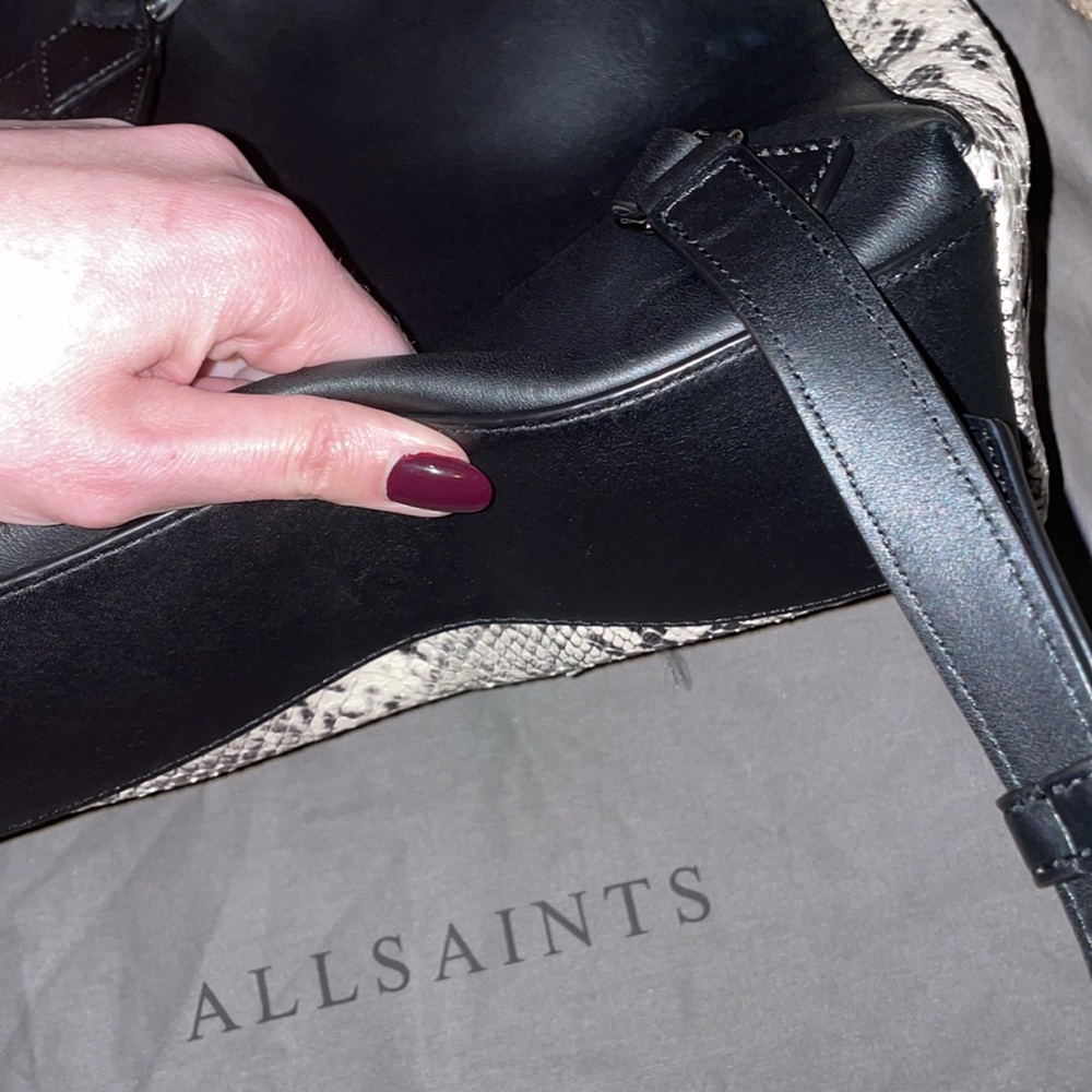 Allsaints Silver Snake Backpack - Picture 7 of 9